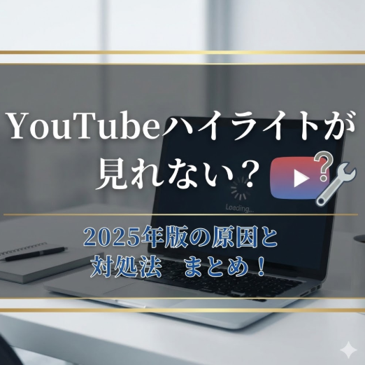 【2025年最新】YouTubeハイライトが見れない・出てこない原因と対処法まとめ