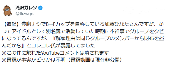 滝沢ガレソ　投稿コメント