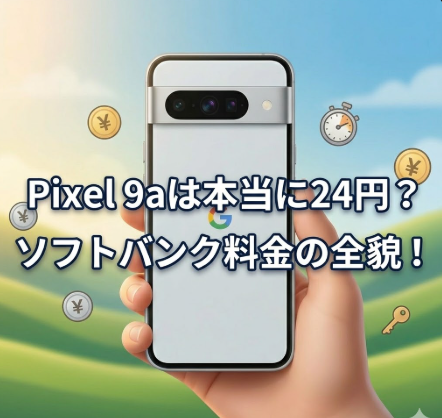 Pixel 9aは本当に24円？ソフトバンクの手数料と総額の正体！
