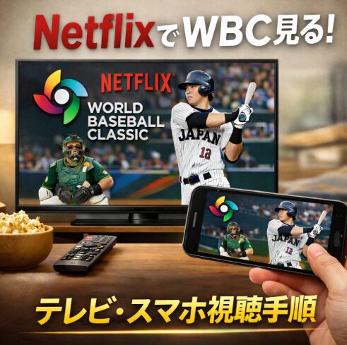 Netflix(ネットフリックス)でWBCを見る方法！スマホやテレビでの視聴手順を解説