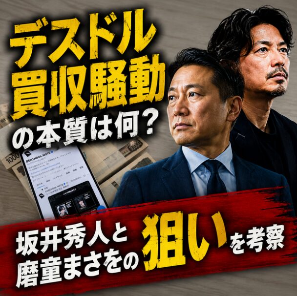 デスドル買収騒動の本質は何？坂井秀人と磨童まさをの狙いを考察