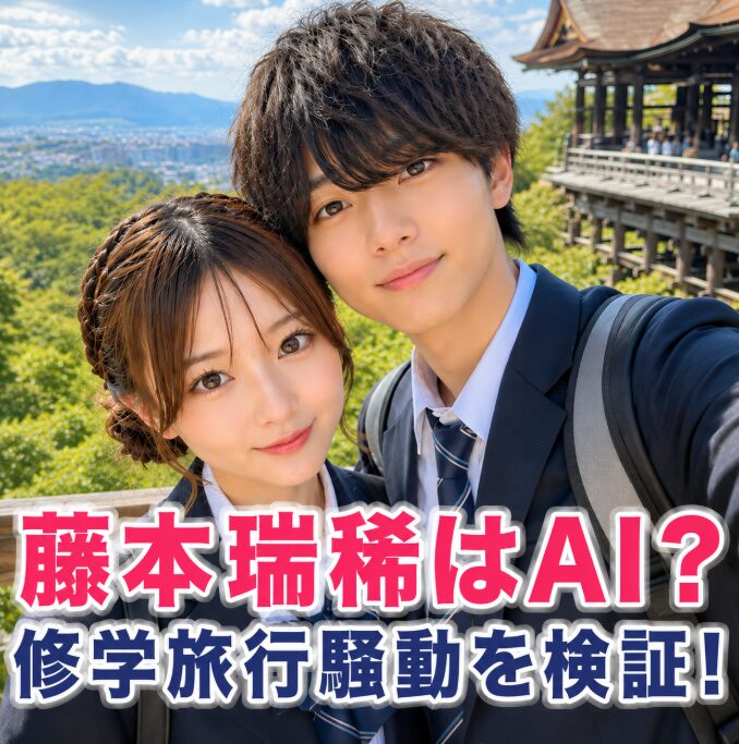藤本瑞稀はAIだった？修学旅行ホテル騒動がデマとされる理由を検証！