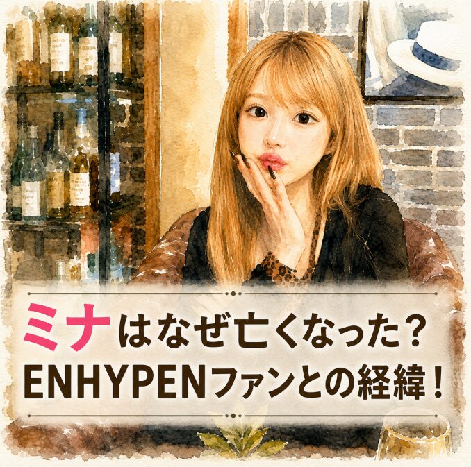 ミナはなぜ亡くなった？ENHYPENニキの配信後のネットリンチが原因？
