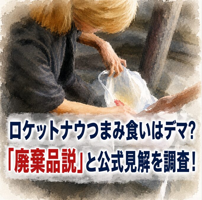 ロケットナウのつまみ食い動画はデマだった？「廃棄品では」の声と公式見解を調査