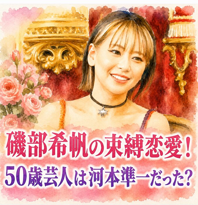 礒部希帆が語った「50歳芸人」は河本準一？過去の束縛恋愛との関係を検証