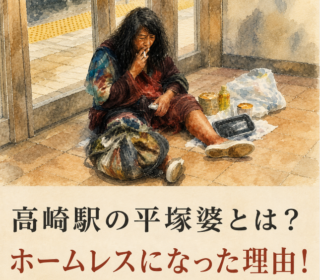 アイキャッチ画像 高崎駅 ホームレス 正方形サイズ