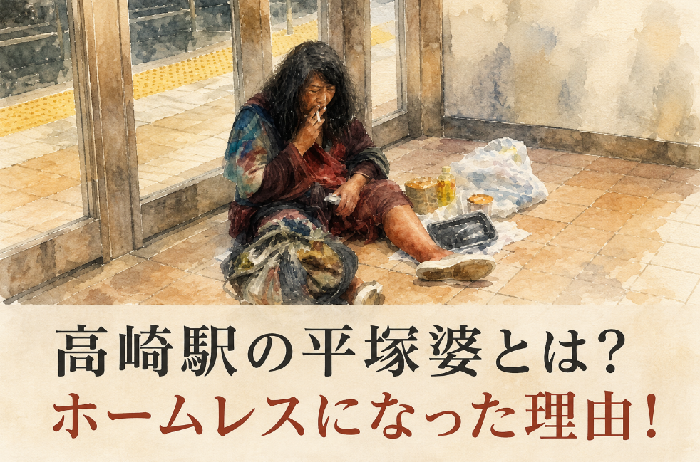 アイキャッチ画像 高崎駅 ホームレス