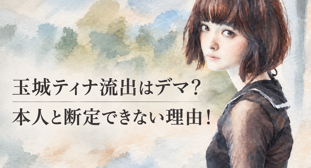 玉城ティナの流出動画はデマ？本人と断定できない理由とXの拡散状況